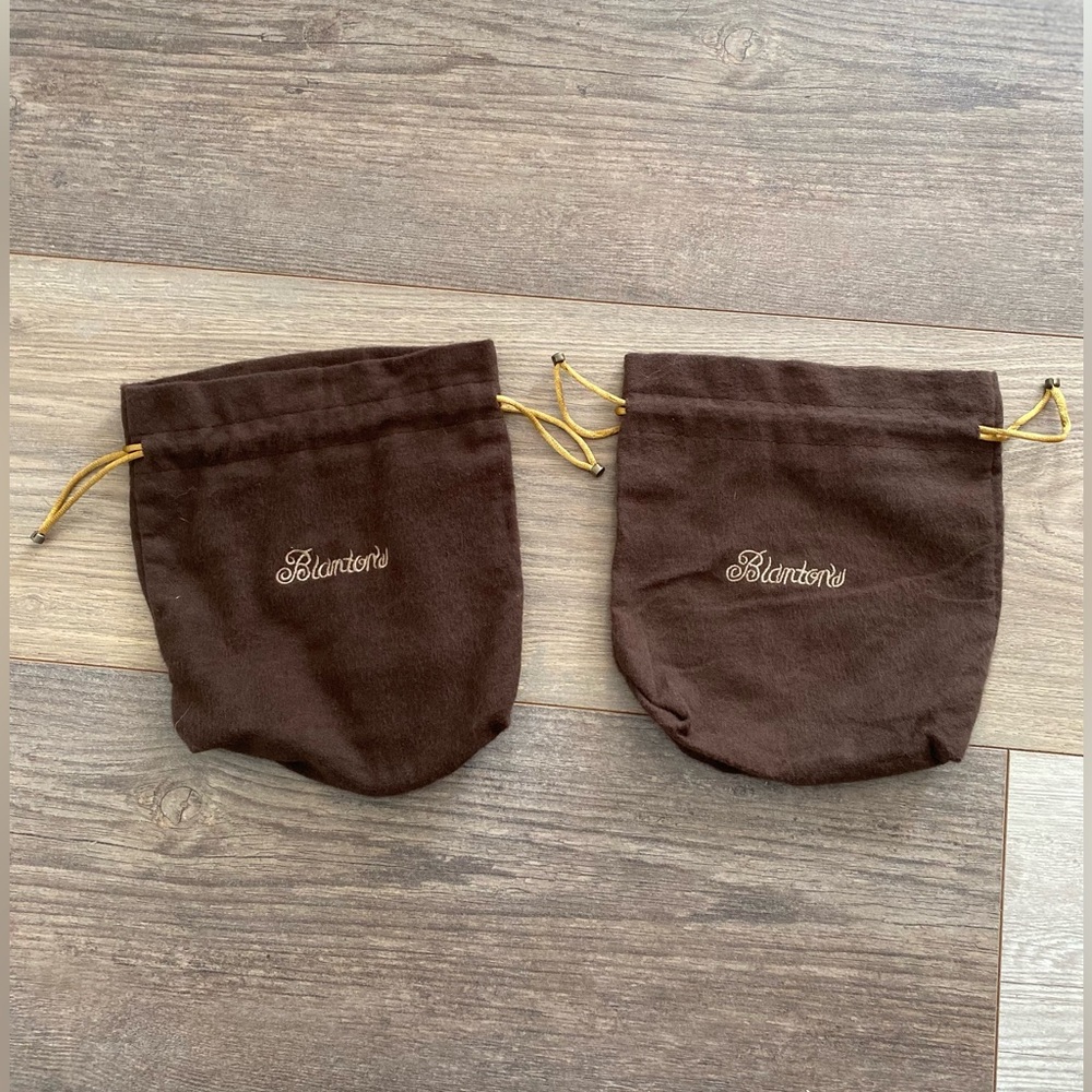 BLANTON’S BOURBON WHISKY FELT DRAWSTRING DUST BAG SET OF 2